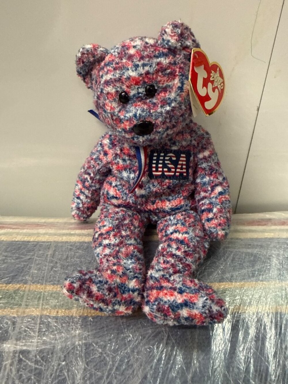 VINTAGE TY BEANIE BABIES COLLECTION USA 2000 WITH TAG ERROR